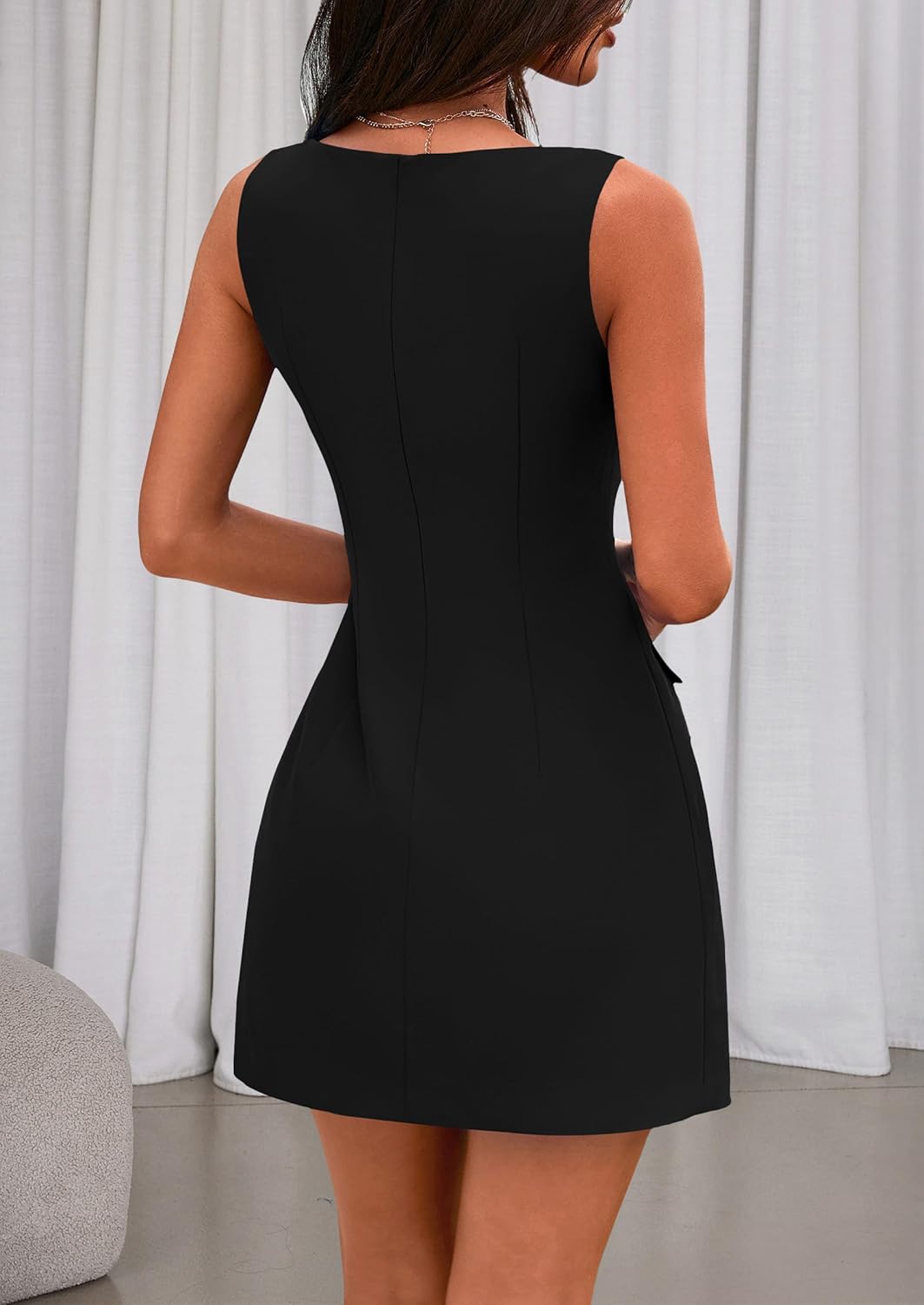 PRETTYGARDEN 2026 Sleeveless Work Office Mini Dress - Image 5
