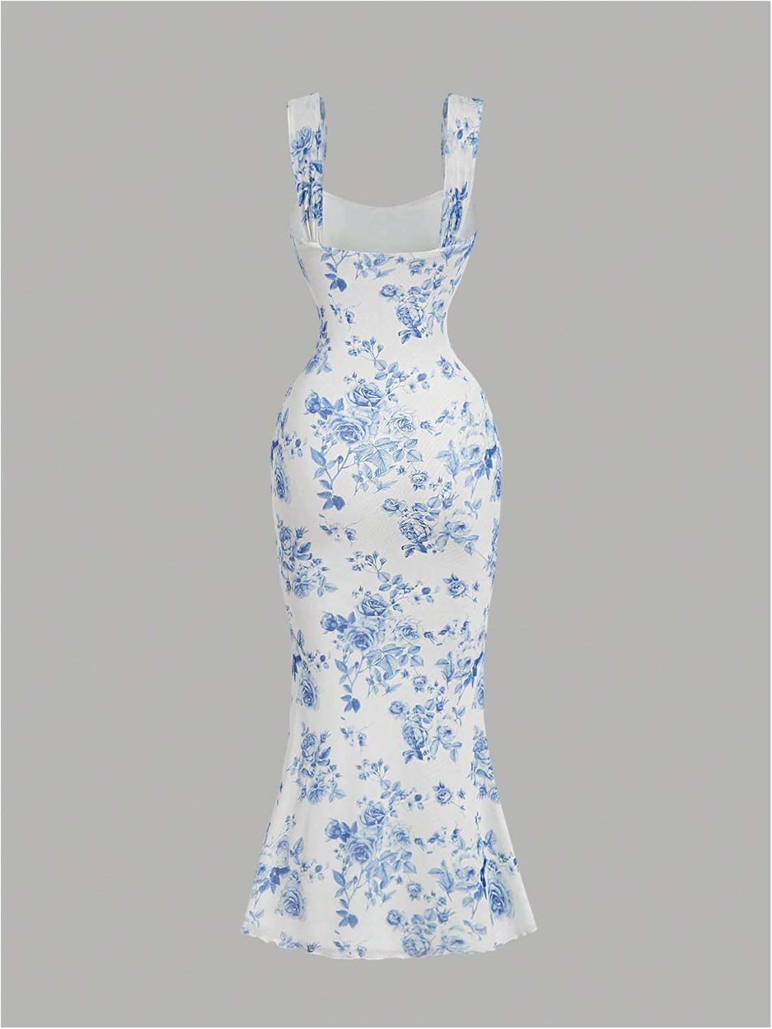 Floral Ruched Midi Summer Wedding Guest Dress - Image 2