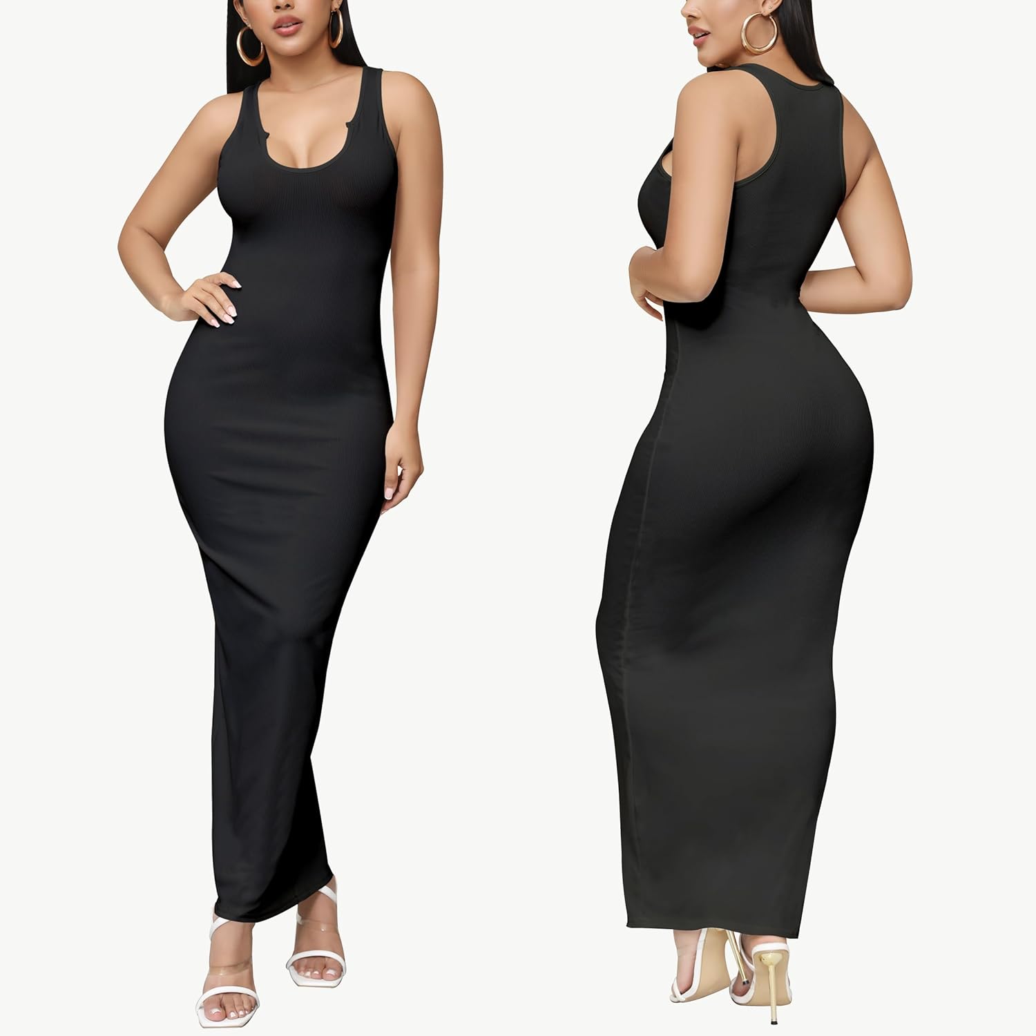 Sexy Bodycon Maxi Sundress Women 2026 SS Casual Party - Image 3