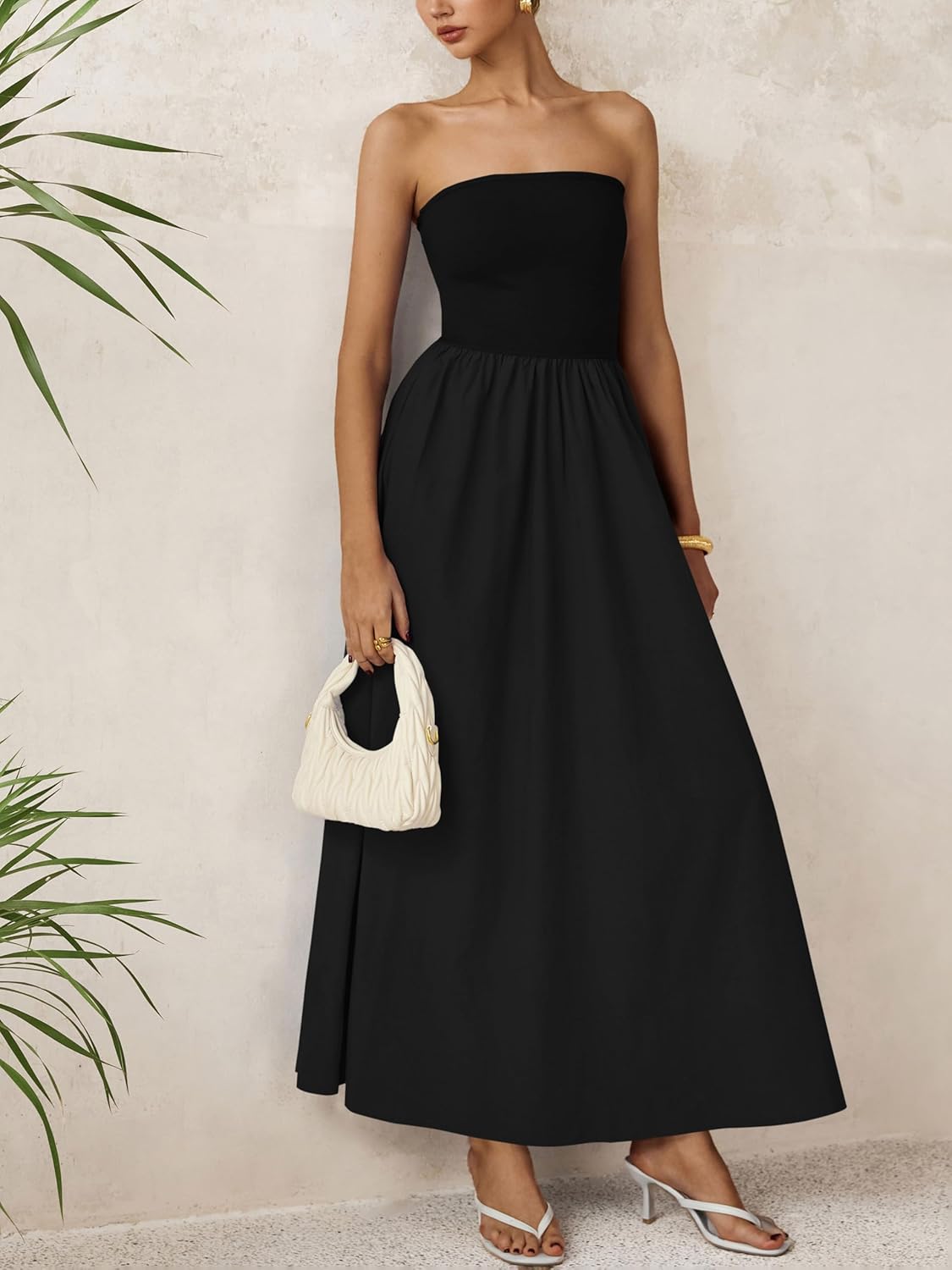 <p><strong>PRETTYGARDEN Women Elegant Strapless Maxi Summer Dress</strong></p> - Image 5