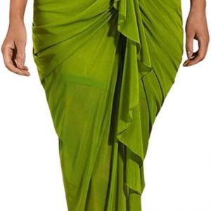 Floerns Women's Ruffle Ruched Cami Dress Draped Split Elegant Bodycon Maxi Dresses