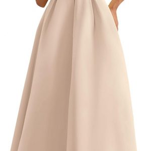 PRETTYGARDEN Cocktail Dresses for Women 2026 Summer Formal Elegant Tube Top Strapless Spring Wedding Guest Party Midi Dress